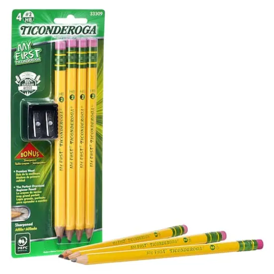 Ticonderoga&reg; My First No.2 Sharpened Pencils, 6 Packs of 4 {4}