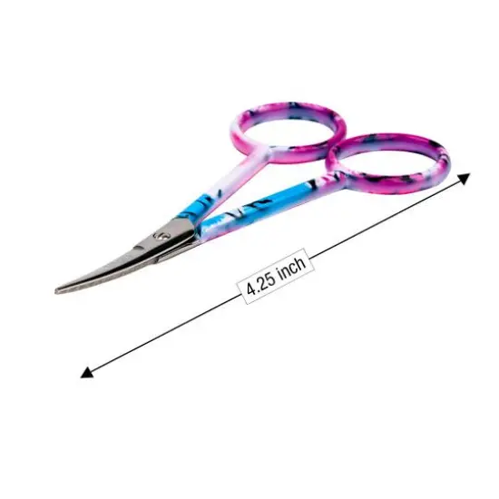 SINGER&reg; 4'' Curved Tip Forged Embroidery Scissors with Printed Handles, 3ct. {6}