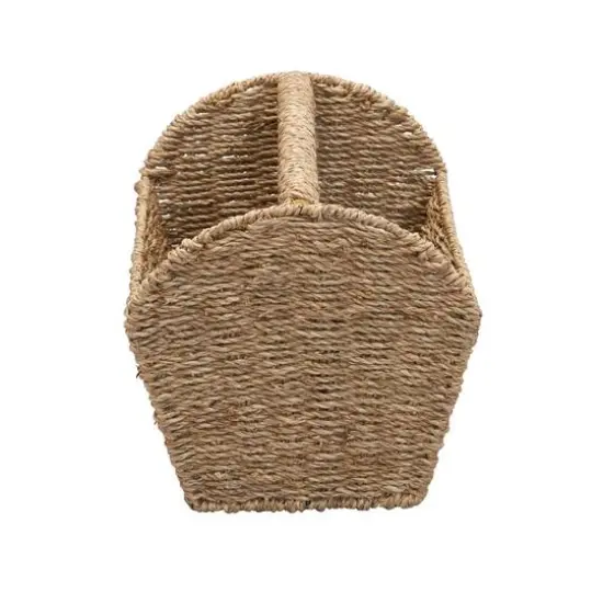 Household Essentials 16.5" Wide Seagrass Rectangular Woven Magazine Rack {7}