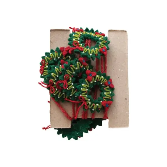 Hello Honey&reg; 6ft. Holiday Wreaths Garland {5}