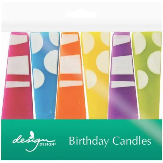 Design Design Party Pillars Specialty Birthday Candles Set {1}