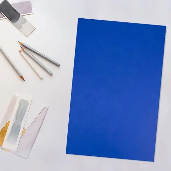 JAM Paper Bright 11" x 17" Tabloid Cardstock, 50 Sheets Presidential Blue {4}