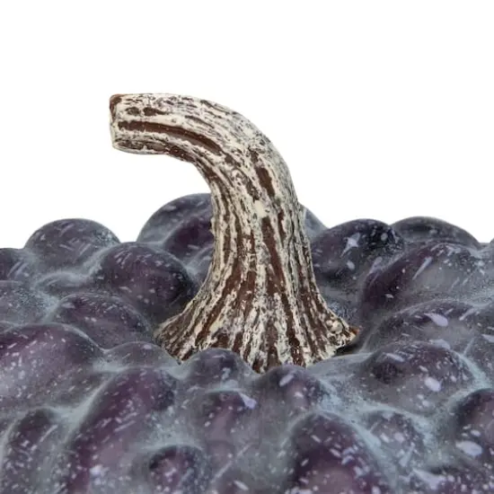 7" Purple & White Textured Pumpkin Tabletop D&eacute;cor {3}