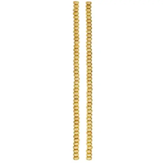 Gold Toned Metal Rondelle Beads, 4mm by Bead Landing&trade; {4}