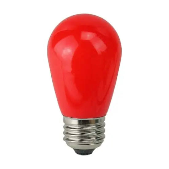 Opaque LED S14 Replacement Bulbs, 25ct. Red {1}