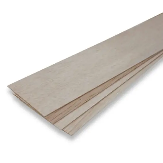 Guillow's 1/16" x 3" x 36" Balsa Wood Slats, 4ct. {1}