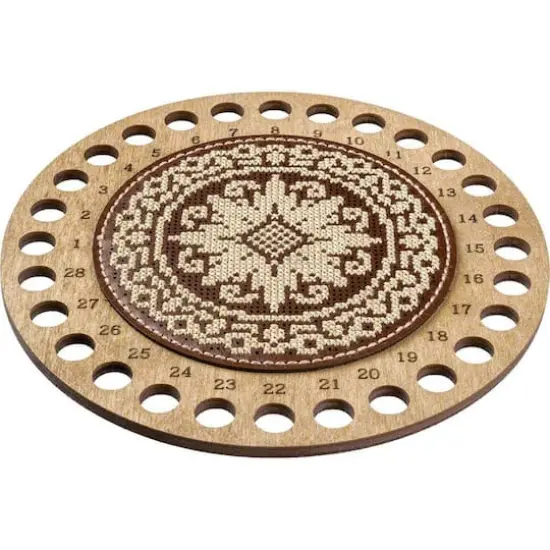 Wonderland Crafts Fair Isle Flower Thread Organizer Embroidery Kit {4}