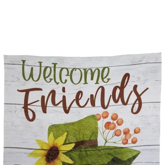40" x 28" Scarecrow Welcome Friends Fall Harvest Outdoor House Flag {6}