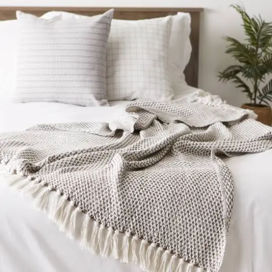 DII&reg; Woven Throw Brown {7}