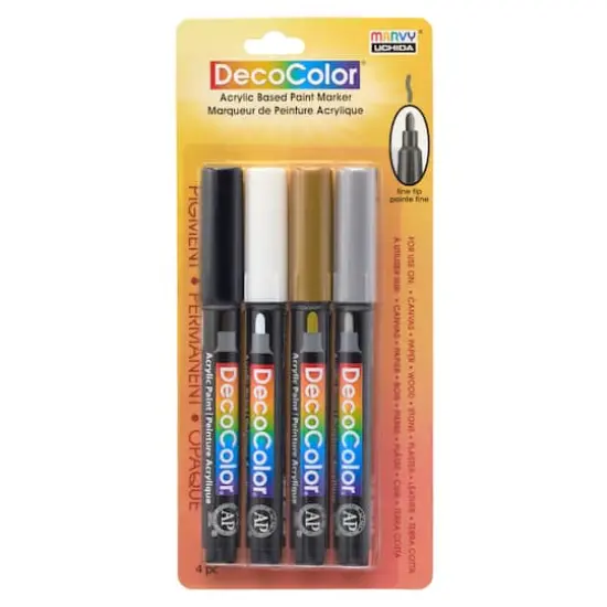 DecoColor&reg; Fine Tip Acrylic Paint Marker Set {5}