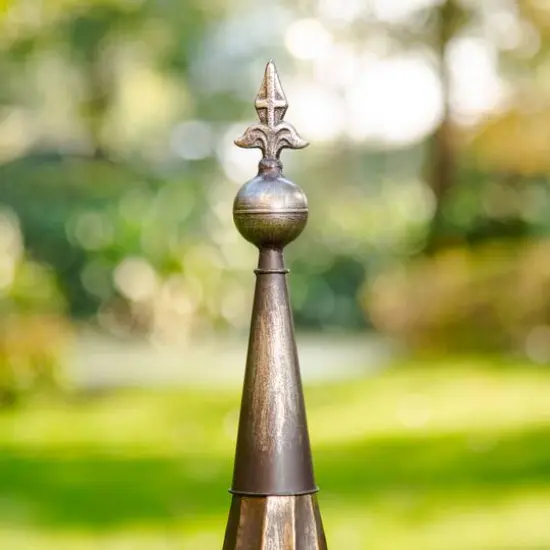 Glitzhome&reg; 32" Red Pagoda Metal Birdhouse {7}