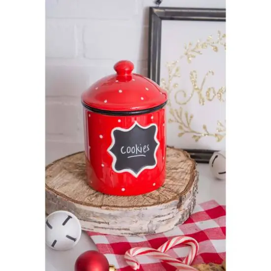 DII&reg; Small Ceramic Red Canister {10}