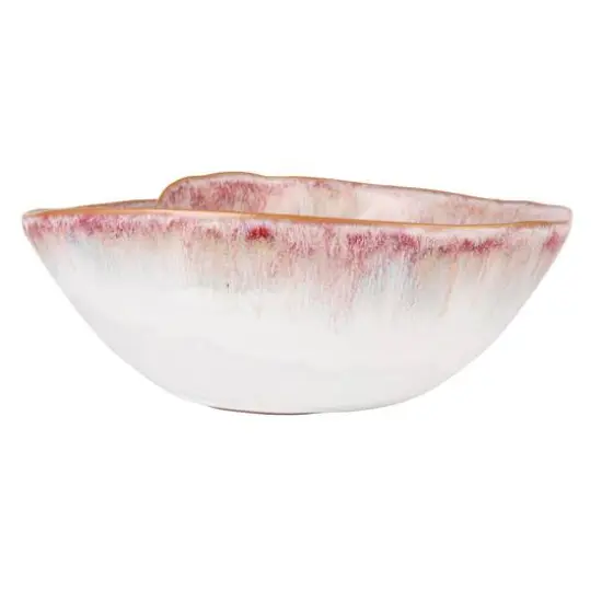 Hello Honey&reg; 8.75" White & Berry Nautilus Essence Stoneware Bowl {5}