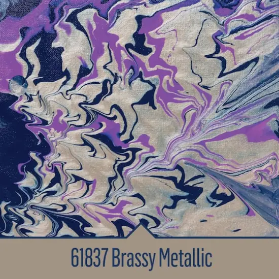 FolkArt® Drizzle™ Pre-Mixed Acrylic Pouring Paint, 9oz. Brassy Metallic {3}