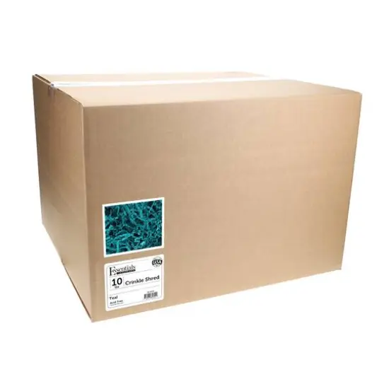 Essentials by Leisure Arts Crinkle Shred Box, 10lb. Teal {4}