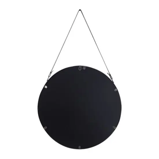 33" Gold Modern Metal Wall Mirror {7}