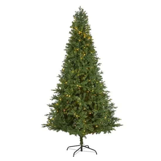 8ft. Pre-Lit Vermont Fir Artificial Christmas Tree with Clear LED Lights {1}