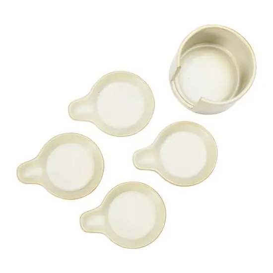 Hello Honey&reg; Cream Stoneware Snack Dish Set {3}