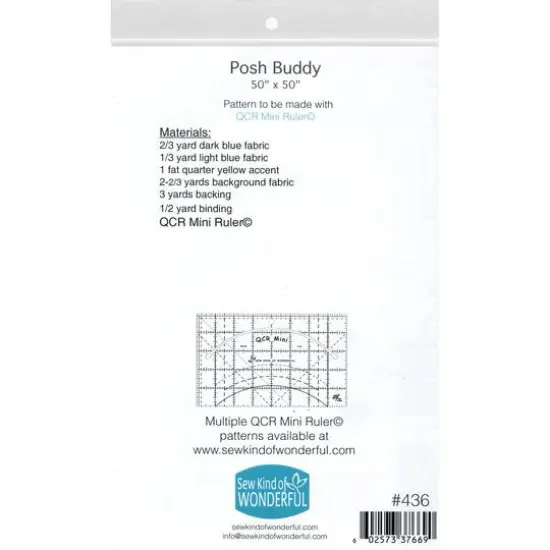 Sew Kind Of Wonderful QCR Mini Posh Buddy Pattern {3}
