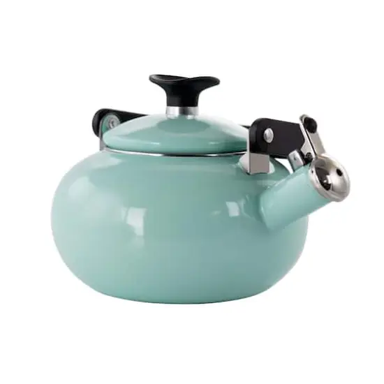 Kenmore&reg; 1.5qt. Blue Enamel on Steel Whistling Tea Kettle {1}