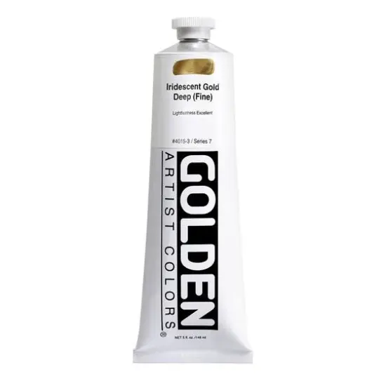 Golden&reg; Heavy Body Iridescent Acrylics, 5oz. Iridescent Gold Deep (Fine) {1}