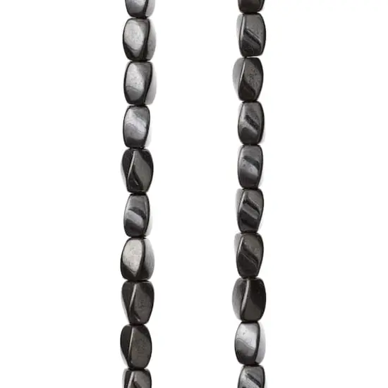 Silver Hematite Magnetic Twist Beads, 8mm by Bead Landing&trade; {1}