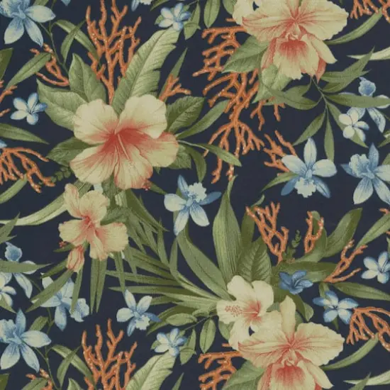Tommy Bahama Ink Fleur Mar Outdoor Fabric {1}