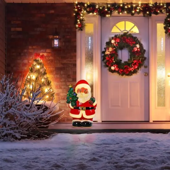 Mr. Christmas24" Lit Santa Blow Mold {8}