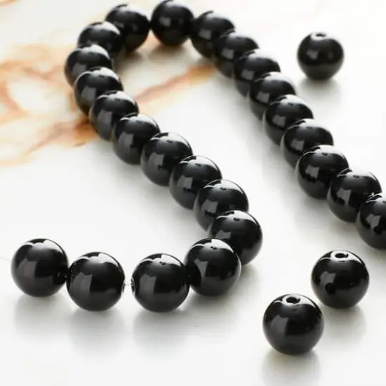 Black Round Jasper Beads, 8mm by Bead Landing&trade; {3}