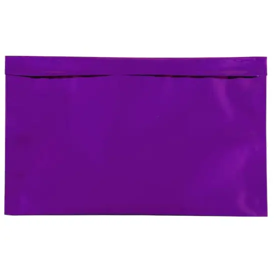 JAM Paper 6.125" x 9.5" Foil Self Adhesive Closure Envelopes, 25ct. Purple {6}