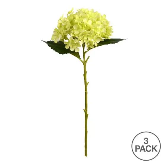 3 Pack: Green Hydrangea Stem {4}