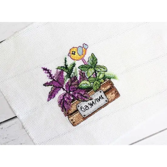 MP Studia Basil Counted Cross Stitch Kit {5}