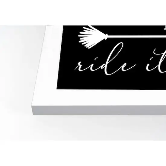 Broom Fits White Framed Print Wall Art {3}