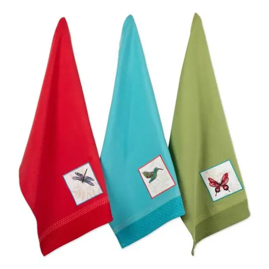 DII&reg; Botanical Square Dish Towel Set {1}