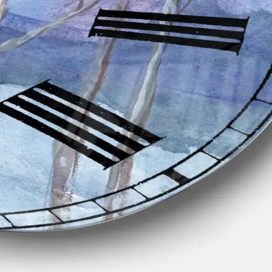 Designart 'Evening Serenade Ii Traditional Wall Clock {4}