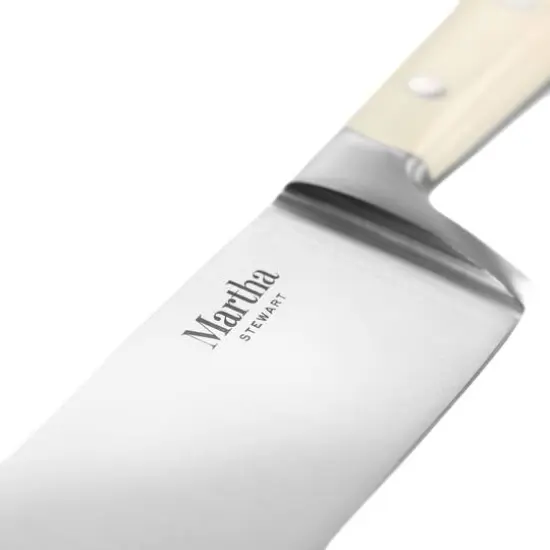 Martha Stewart Off White 8" Stainless Steel Chef Knife {5}