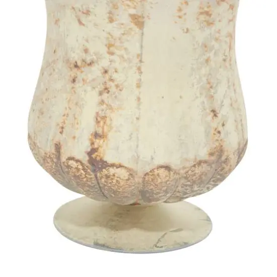 Set of 2 Brown Glass Rustic Candle Holder, 7.5", 9" {5}