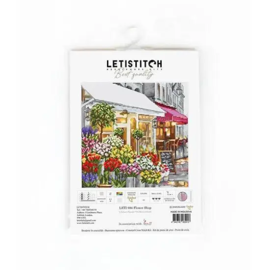 Letistitch Flower Shop Counted Cross Stitch Kit {3}