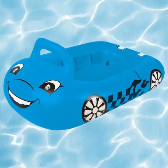 Pool Central&reg; 3.75ft. Blue Inflatable Car Kiddie Ball Pit & Pool Float {3}