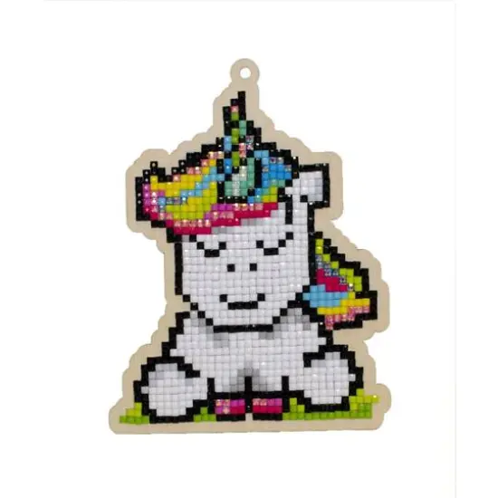 Wizardi Diamond Painting Ornament Kit Rainbow Unicorn {1}