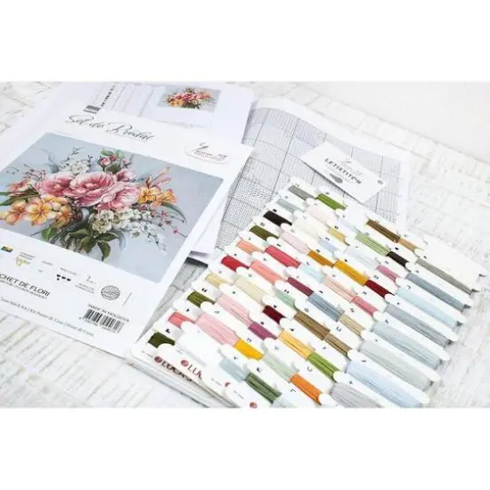 Luca-s Flower Bouquet Counted Cross Stitch Kit {11}