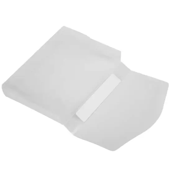 JAM Paper 4" x 6" Clear Plastic Tuck Flap Portfolio, 4ct. {4}