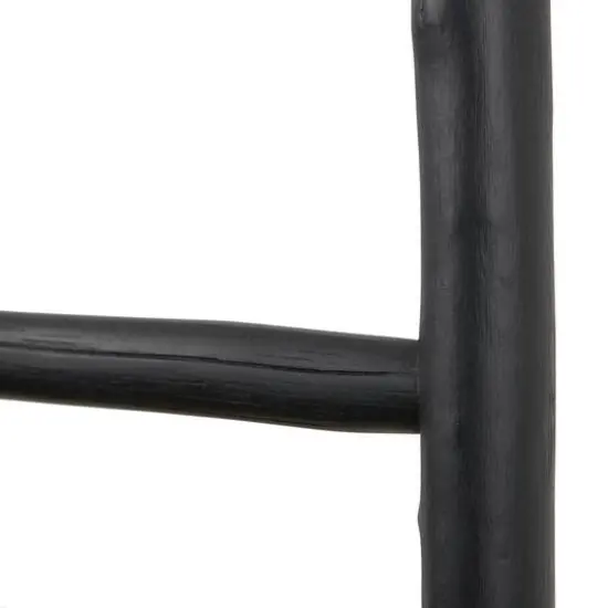 6ft. Handmade Slanted Wood Ladder Black {6}