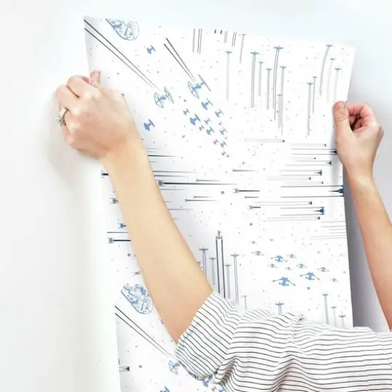 RoomMates Star Wars Galactic Battles Peel & Stick Wallpaper  {6}