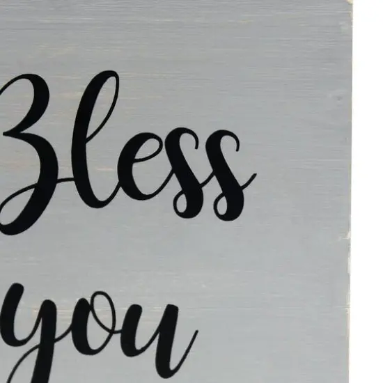 Elegant Designs Bless You Tissue Box Cover Gray Wash {8}