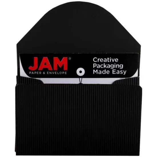 JAM Paper Plastic Business Card Holder Case Black {4}