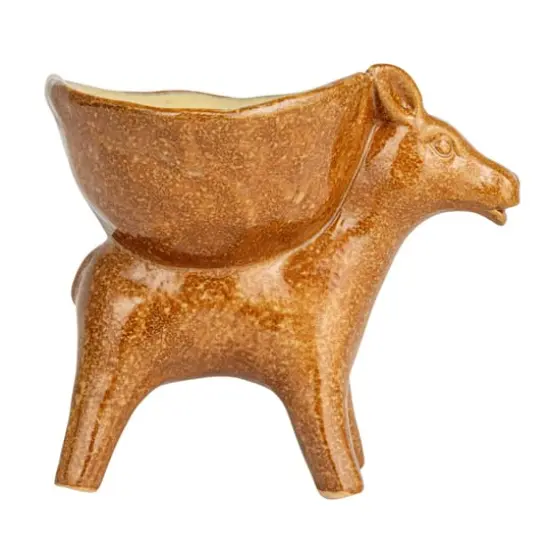 Hello Honey 6.5" Rustic Stoneware Donkey Bowl {8}
