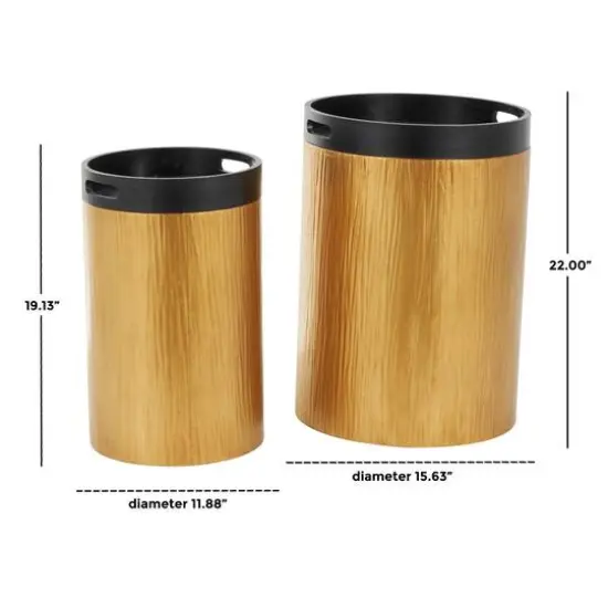 Gold Metal Nesting Accent Table with Black Tray Tabletop Set {6}