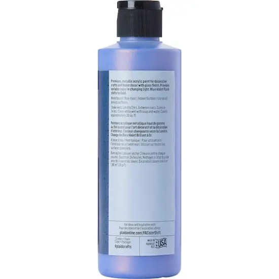 FolkArt&reg; Color Shift&trade; Gloss Metallic Acrylic Paint 36374 Blue Violet Flash {4}