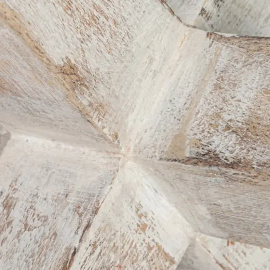 Hello Honey&reg; 6" Whitewashed Mango Wood Jack Cross Decoration {4}